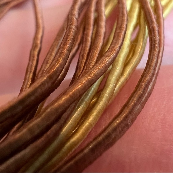 Floral Statement Necklace on Multi Cords - Picture 6 of 12